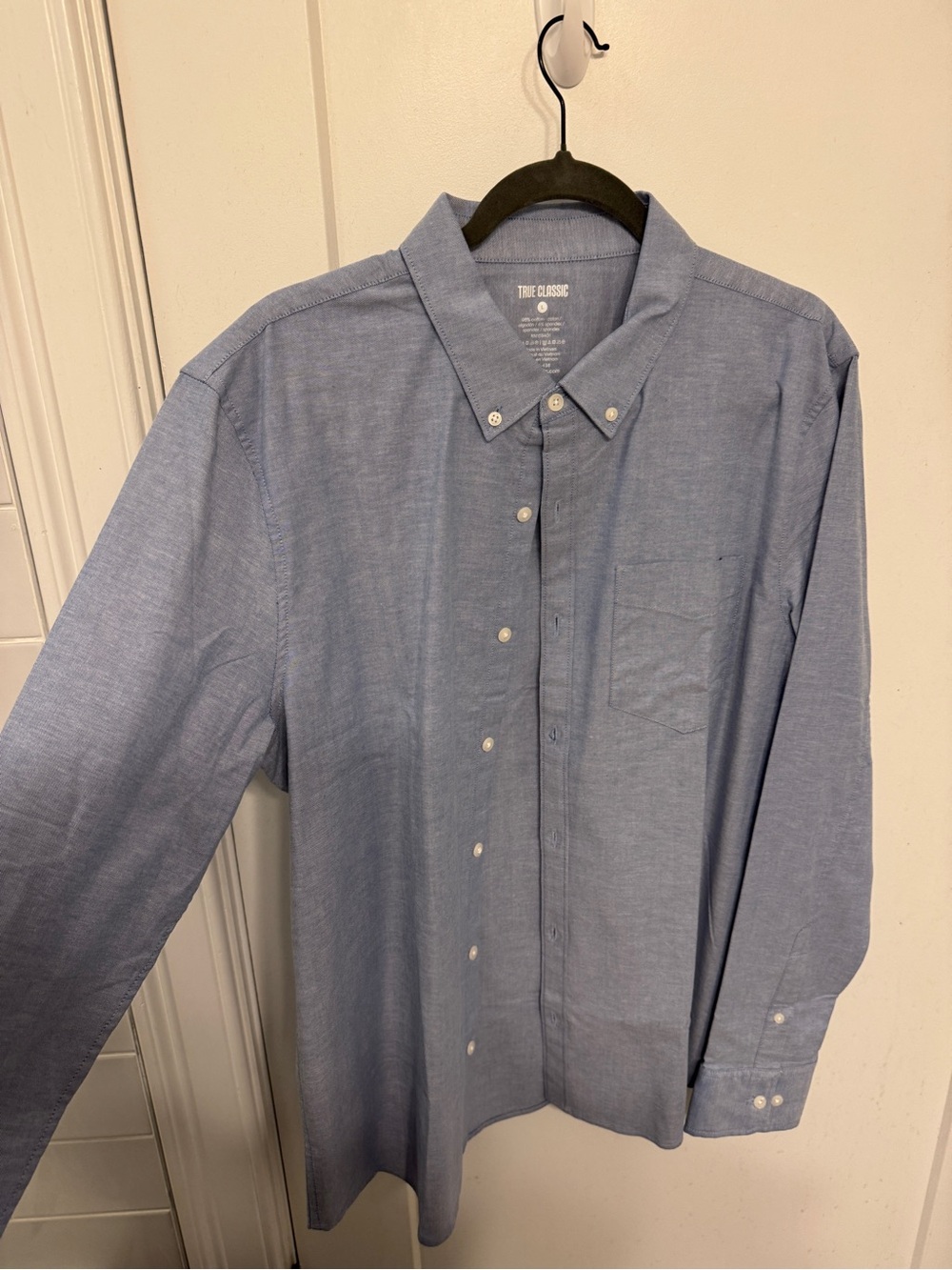 True Classic Men's Button-Down Shirt - Light Blue